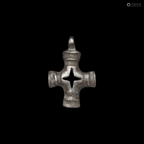 Medieval Silver Cross Pendant