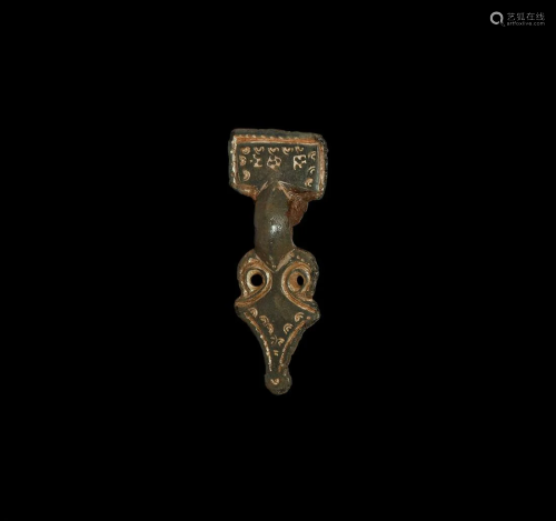 Anglo-Saxon Chip-Carved Brooch