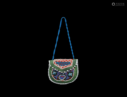 North American Beaded Purse