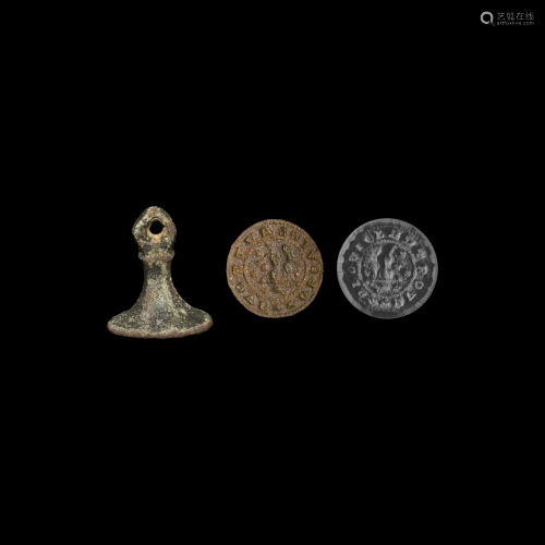 Medieval Personal Seal Matrix with Birds