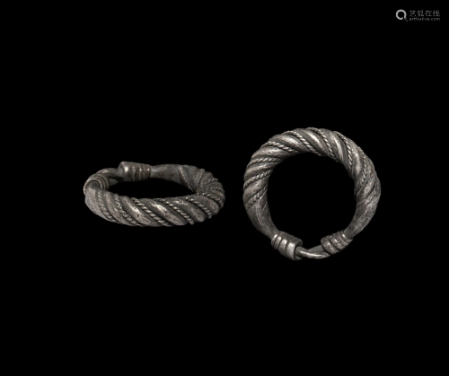 Viking Silver Twisted Ring