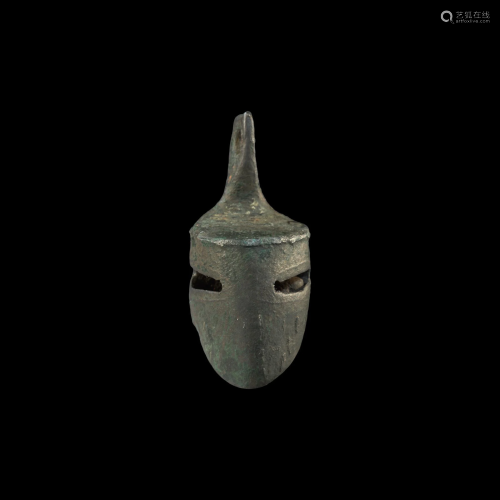 Medieval Helmet-Shaped Horse Harness Pen…