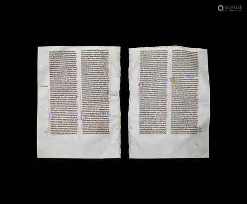 Medieval English 'Henry III' Period Bible Ma…