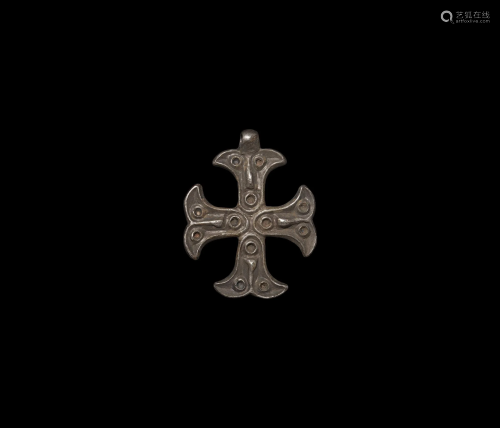 Viking Silver Cross Pendant