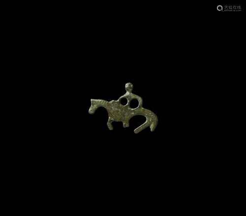 Viking Horse and Rider Amulet