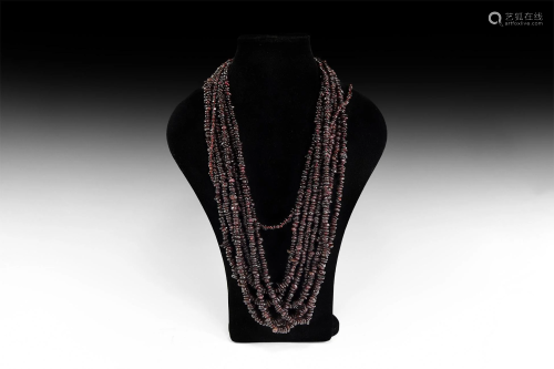 Natural History - Garnet Bead String Group