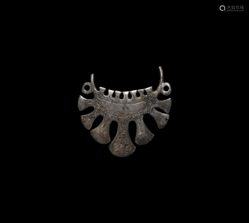 Viking Silvered Pendant