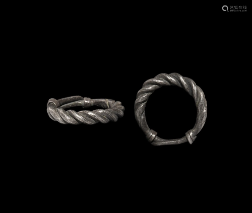 Viking Silver Twisted Ring