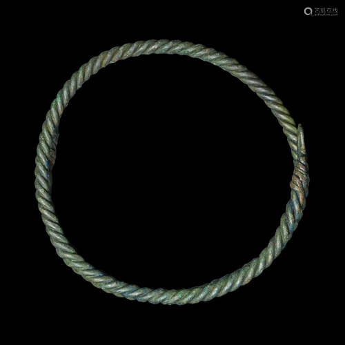 Viking Neck Torc with Loop Terminals