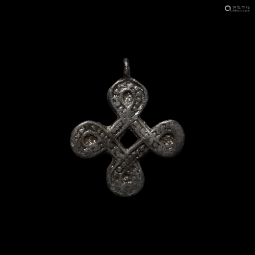 Viking Interlaced Cross Pendant