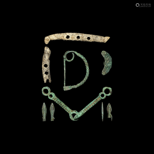 Bronze Age Horse Bit and Other Items