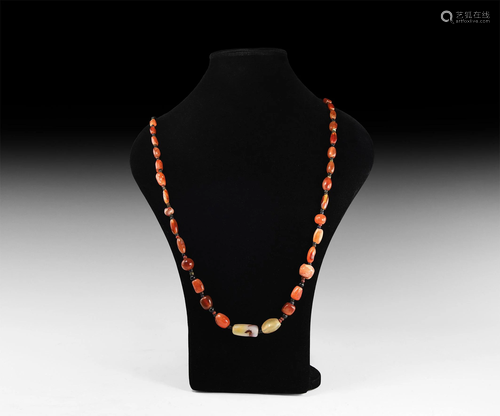 Natural History - Carnelian Bead Necklace