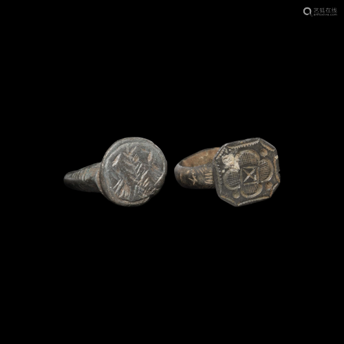 Medieval Signet Ring Group