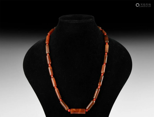 Natural History - Carnelian Bead Necklace