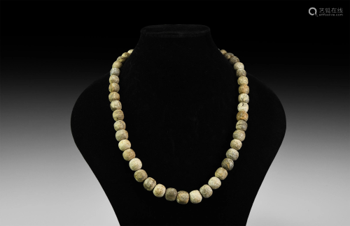 Mammoth Bone Bead Necklace String