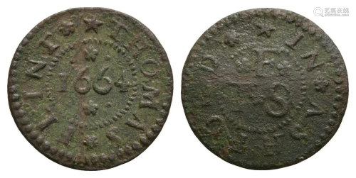 17th - Kent - Ashford - Flint - Token Farthing