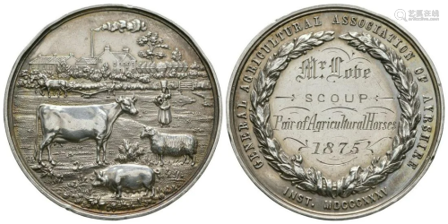 General Ag Ass of Ayrshire - 1875 - Silver Me…