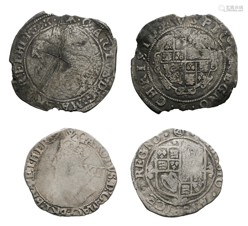 Charles I - Tower - Halfcrown and Shilling [2]