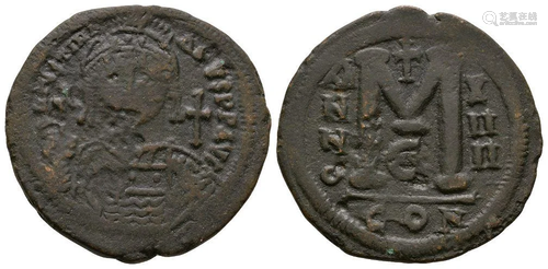 Justinian I - Large M Follis