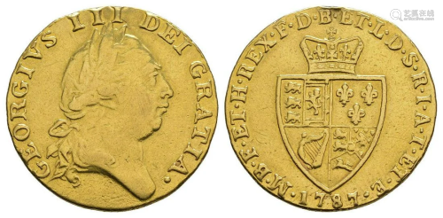 George III - 1787 - Gold Spade Guinea