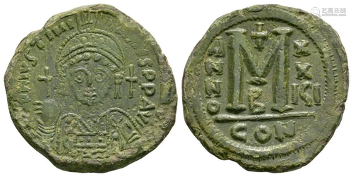 Justinian I - Half Follis