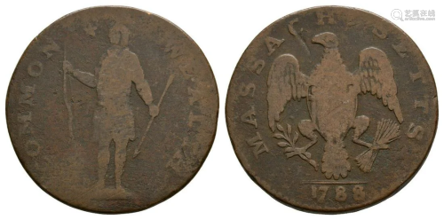 USA - Massachusetts - 1788 - Token Cent