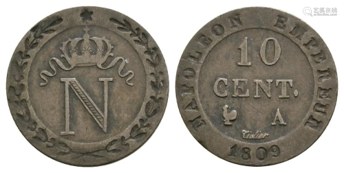 France - Napoleon - 1809 - 10 Centimes