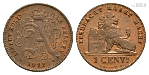 Belgium - 1912 - 1 Centime