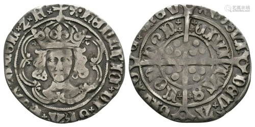 Henry VII - Mis-Spelt Legends Groat