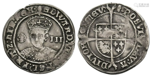 Edward VI - London - Fine Threepence