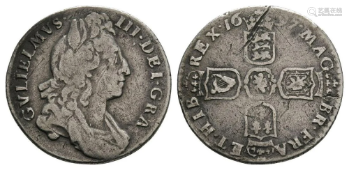 William III - 1697 - Sixpence
