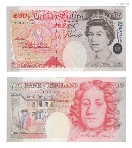 Bank of England - 1993 Modified Issue - £50