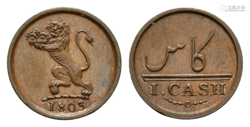 India - Madras - 1803 - Proof Cash