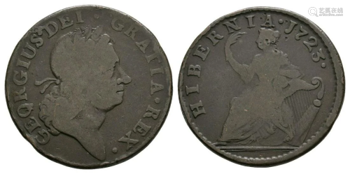 Ireland - George I - 1723 - Hibernia Halfpenny