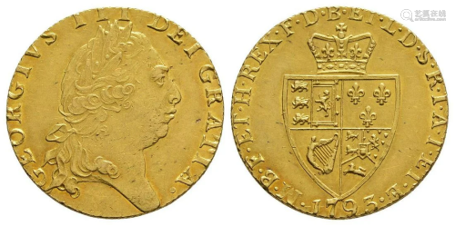 George III - 1793 - Gold Spade Guinea