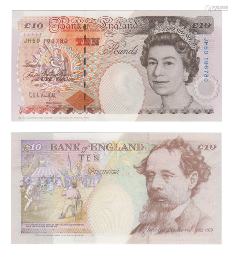 Bank of England - 1993 Modified Issue - £10