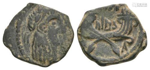 Nabataean Kingdom - Rabbel II and Gamilat - AE