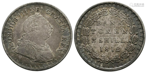 George III - 1812 - 3 Shilling Bank of England T…