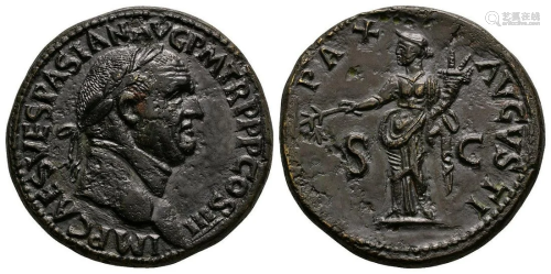 Vespasian - Pax Sestertius