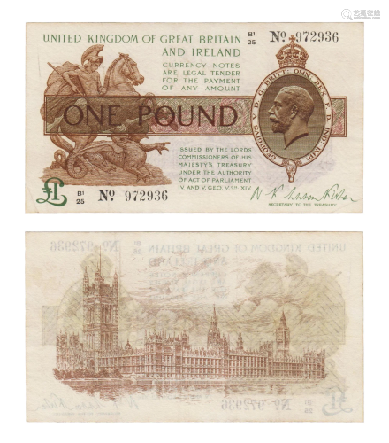 Treasury - 1919 ND Issue - Fisher £1