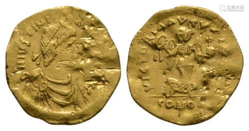 Justinian I - Gold Tremissis