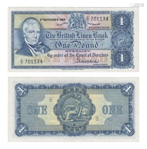 Scotland - British Linen Bank - 1968 Issue - £1
