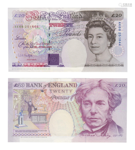 Bank of England - 1993 Modified Issue - £20