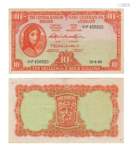 Central Bank of Ireland - 1961-1963 Issue …