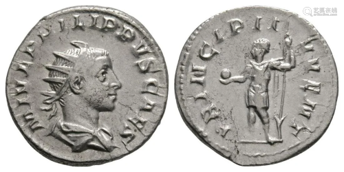 Philip II - Emperor Standing Antoninianus
