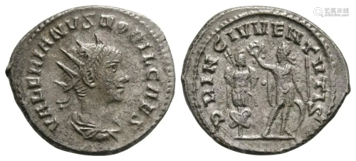 Valerian I - Caesar Standing Antoninianus