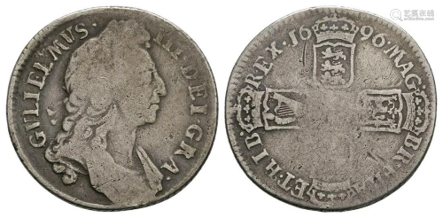 William III - 1696 - Sixpence