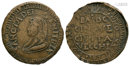 Papal States - Civitavecchia - 1797 - 5 B…