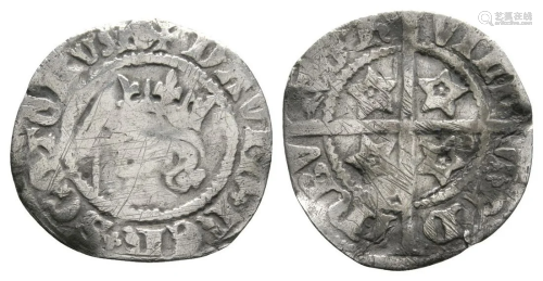 Scotland - David II - Edinburgh - Blundered Penny