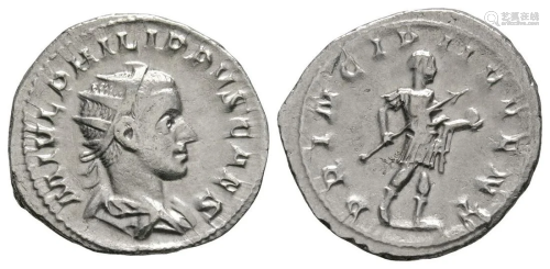 Philip II - Emperor Standing Antoninianus